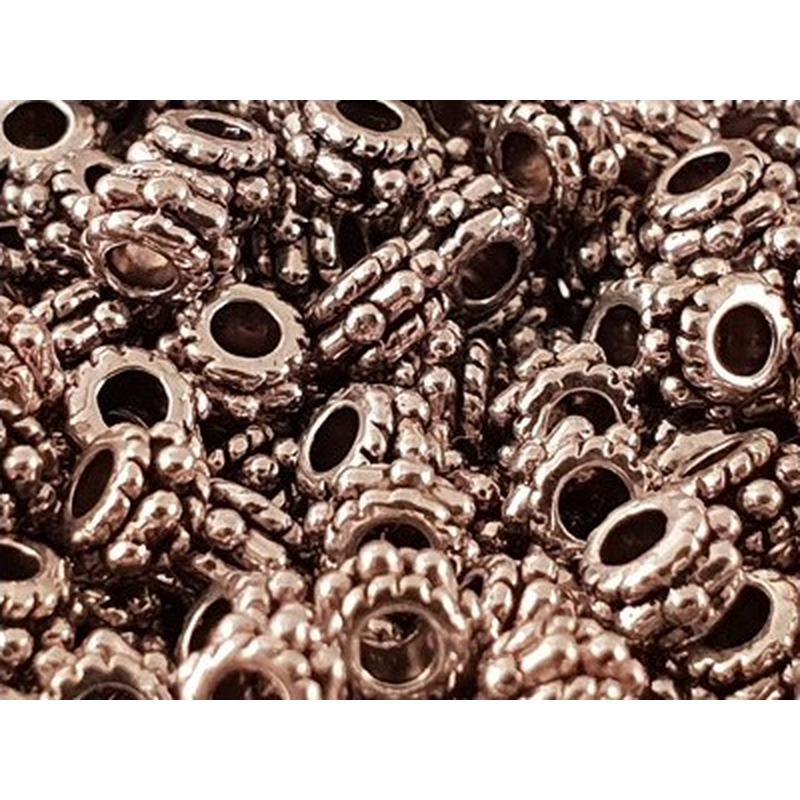 Zwischenteil, Scheibe 5x3mm, Metall Antik