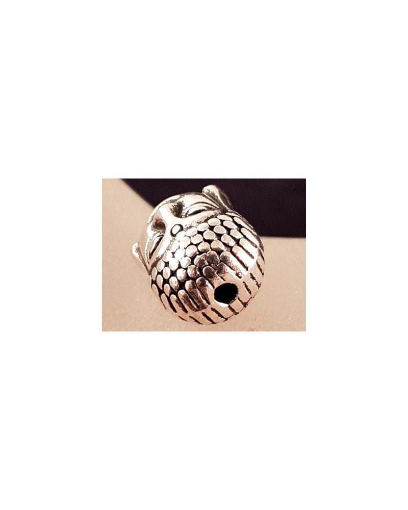Zwischenteil Buddhakopf, Metall Antik