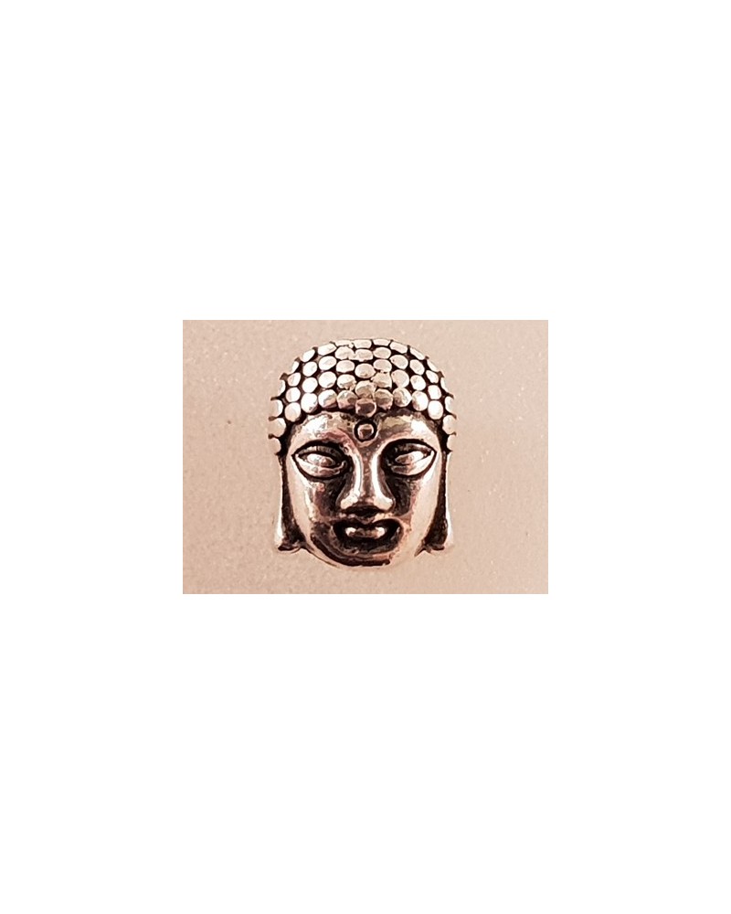 Zwischenteil Buddhakopf, Metall Antik