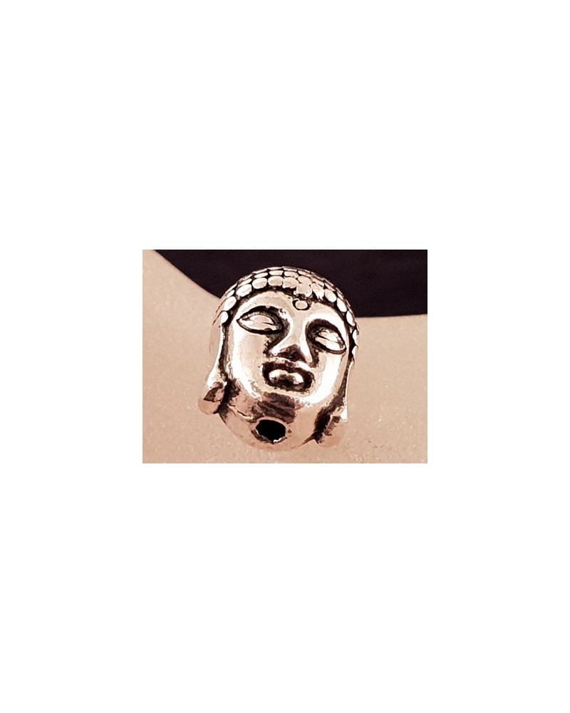 Zwischenteil Buddhakopf, Metall Antik