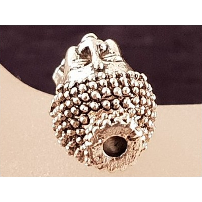 Zwischenteil Buddhakopf, Metall Antik