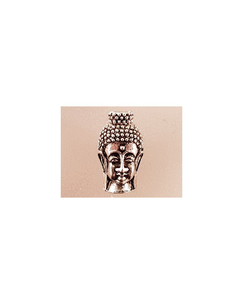 Zwischenteil Buddhakopf, Metall Antik