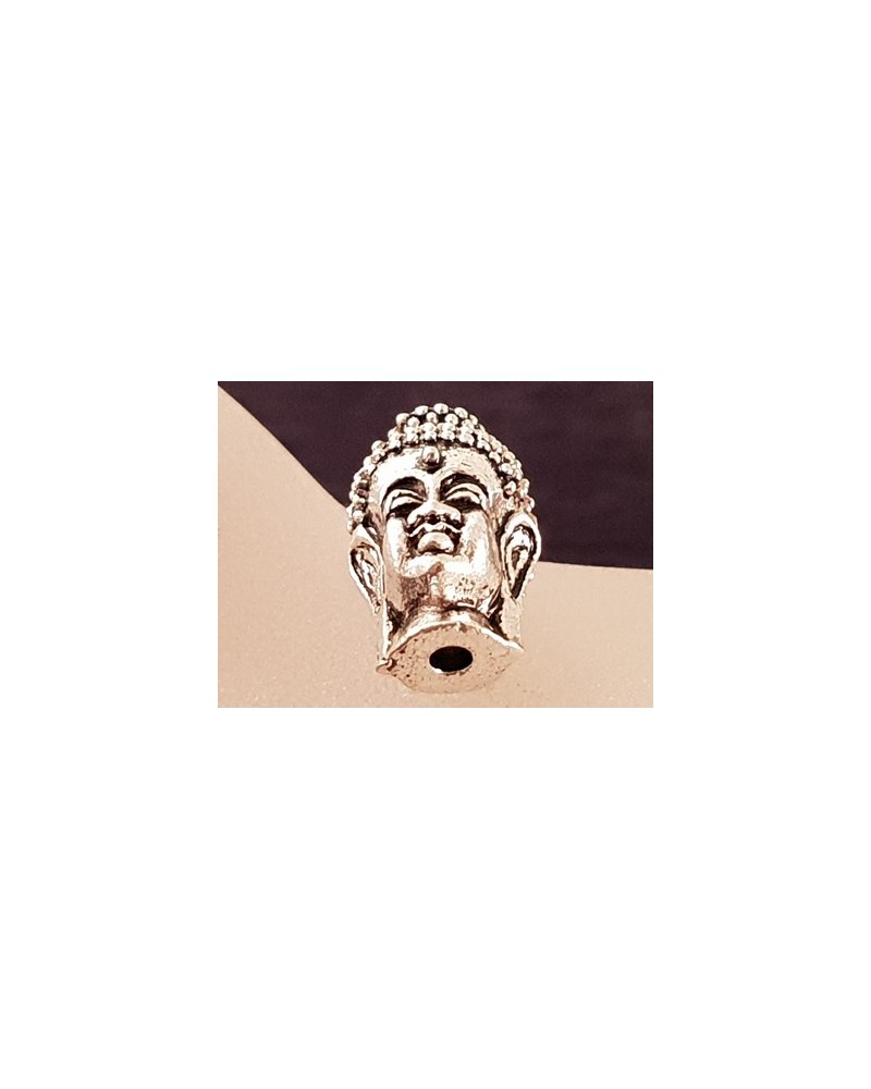 Zwischenteil Buddhakopf, Metall Antik