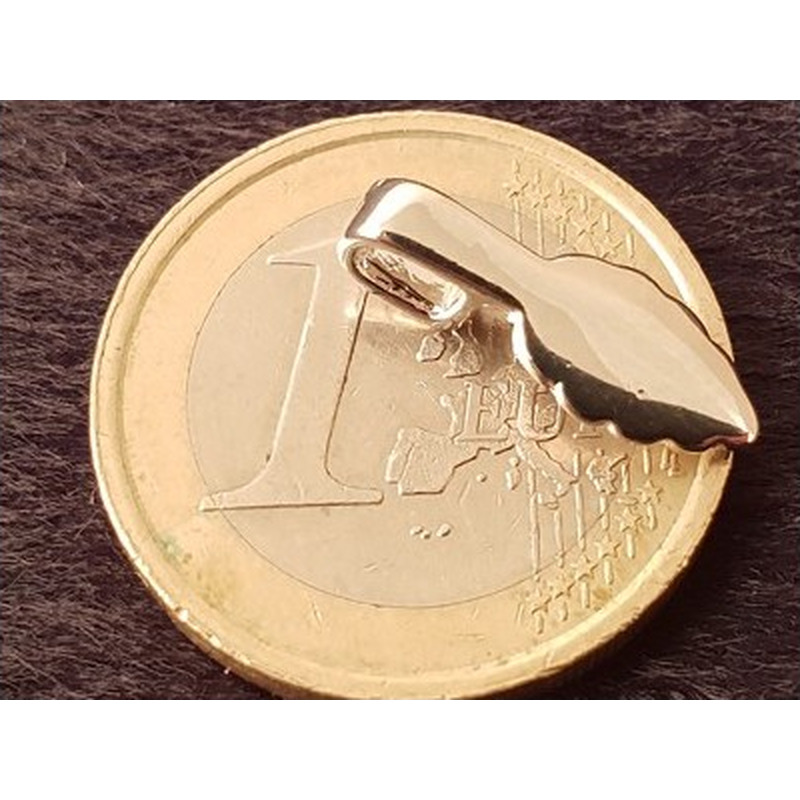 Anhängeröse, Messing silberfarben