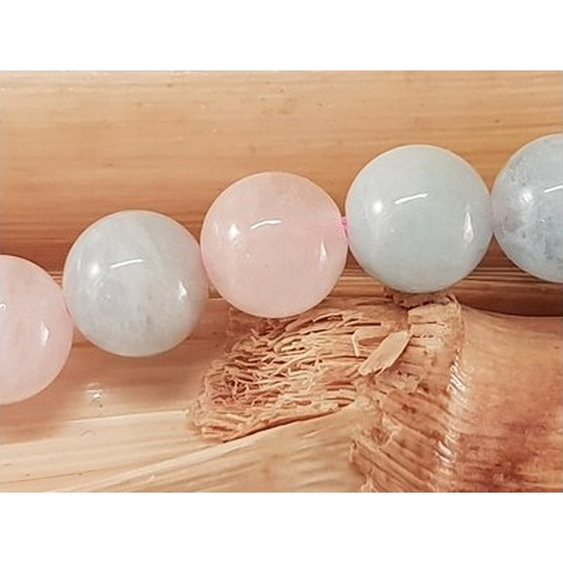 Beryllkette (Aquamarin / Morganit) 8mm