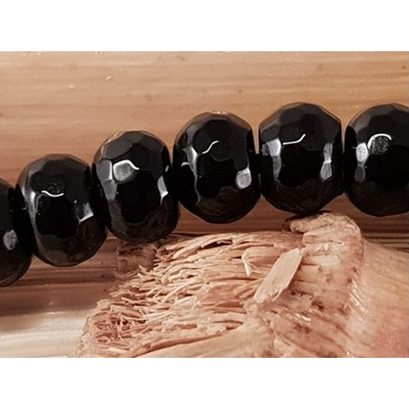 Onyxkette facettiert 6x4mm