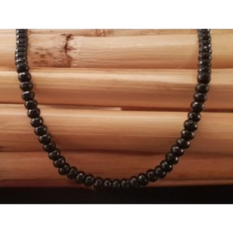 Onyxkette facettiert 6x4mm 2