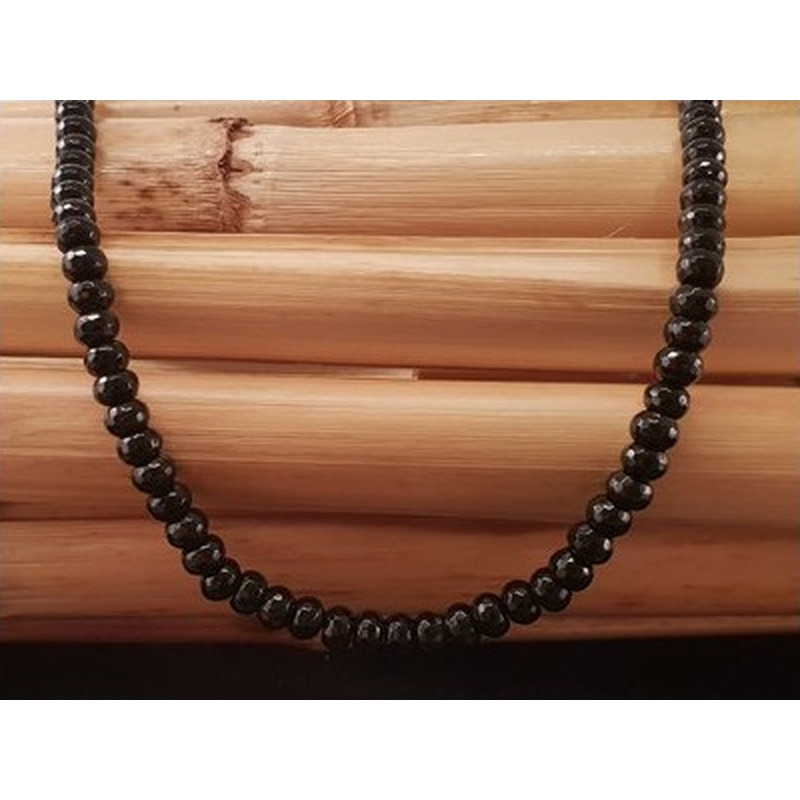 Onyxkette facettiert 6x4mm