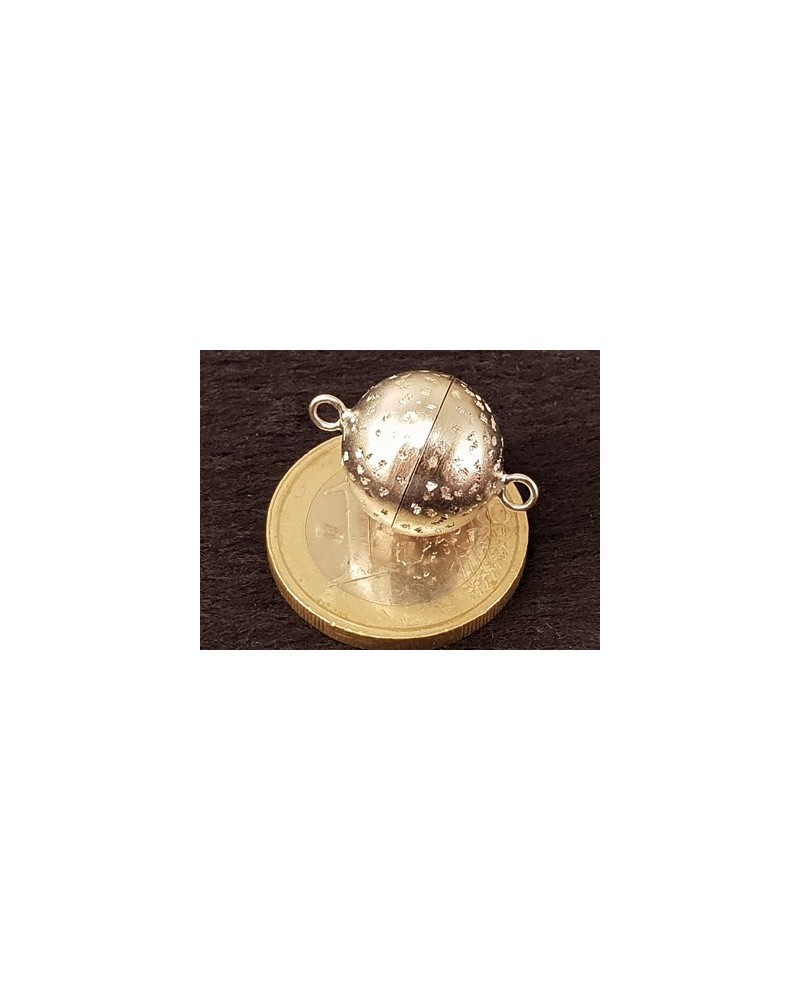 Magnetschliesse 14mm Stardust, 925 Silber rhodiniert, geschlossen