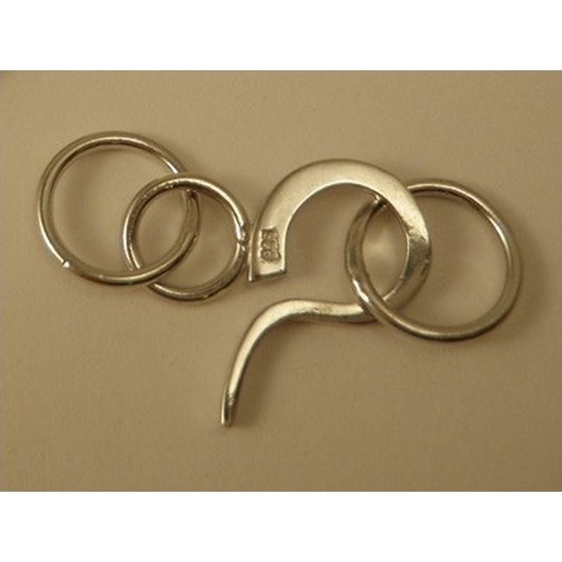Hakenschliesse Silber