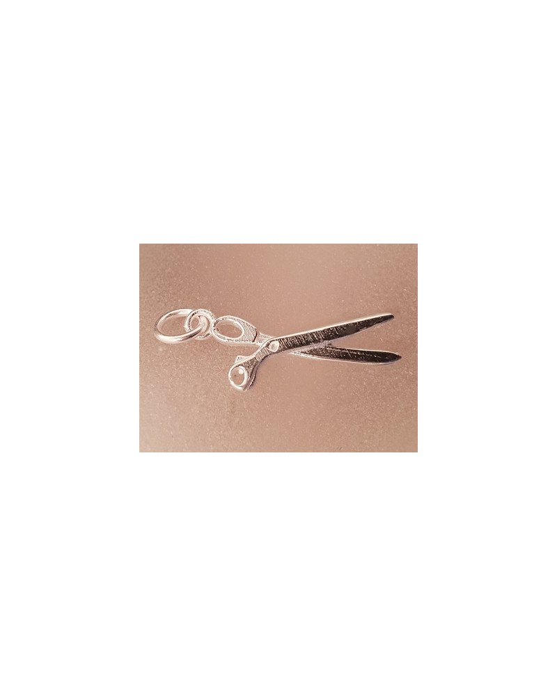 Charm Schere 23mm, 925 Silber