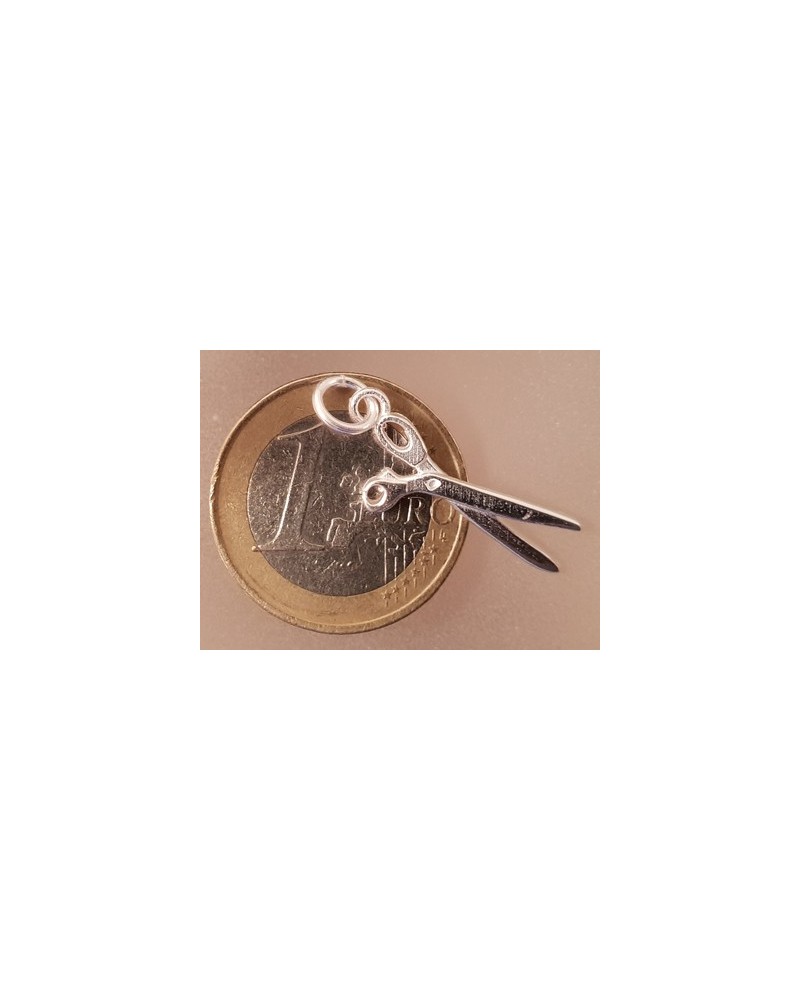Charm Schere 23mm, 925 Silber