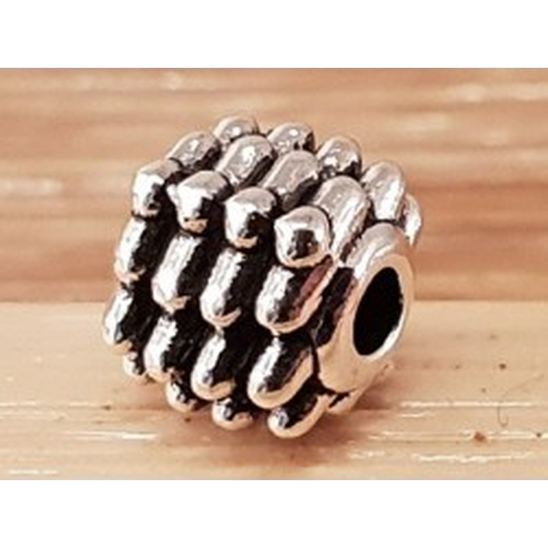 Zwischenteil, Quader 5x5mm, Metall Tibet Style 2