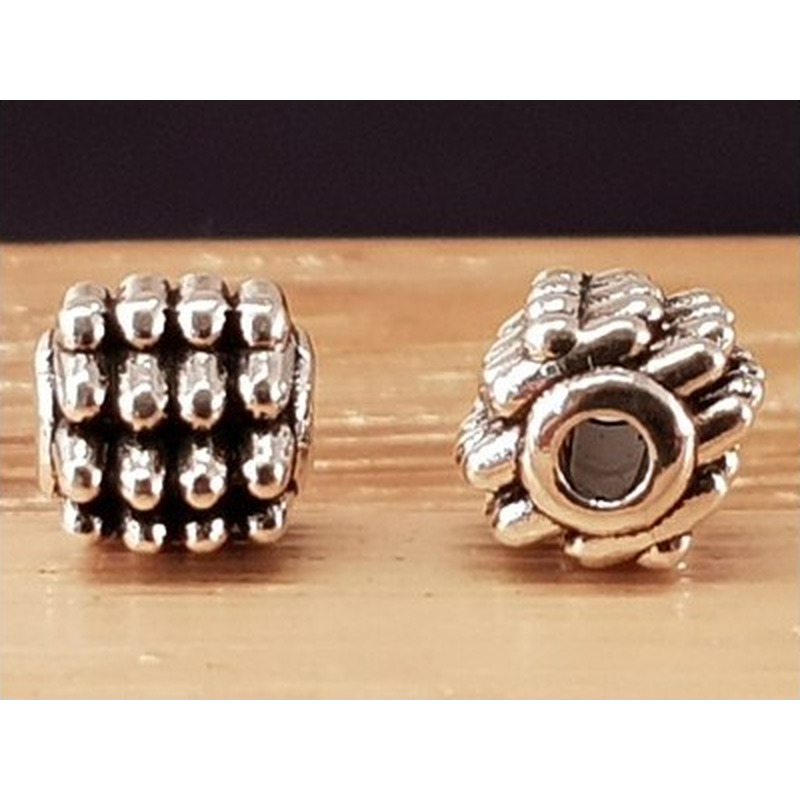 Zwischenteil, Quader 5x5mm, Metall Tibet Style