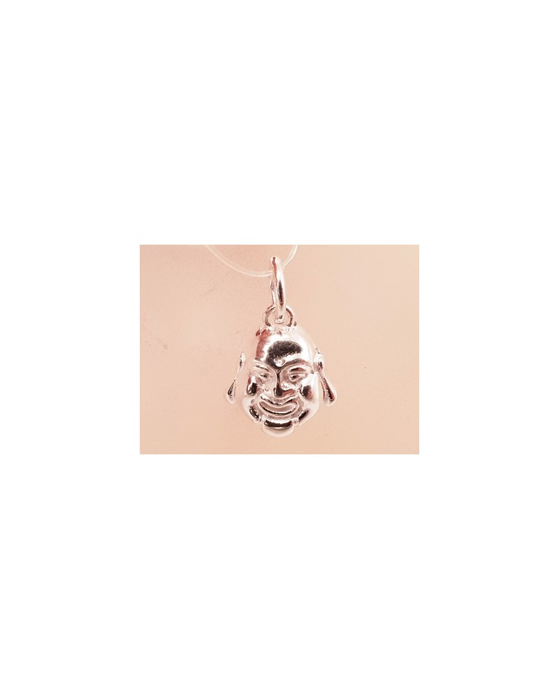 Charm Buddhakopf 17mm, 925 Silber