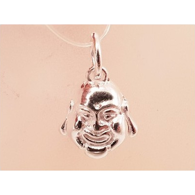 Charm Buddhakopf 17mm, 925 Silber