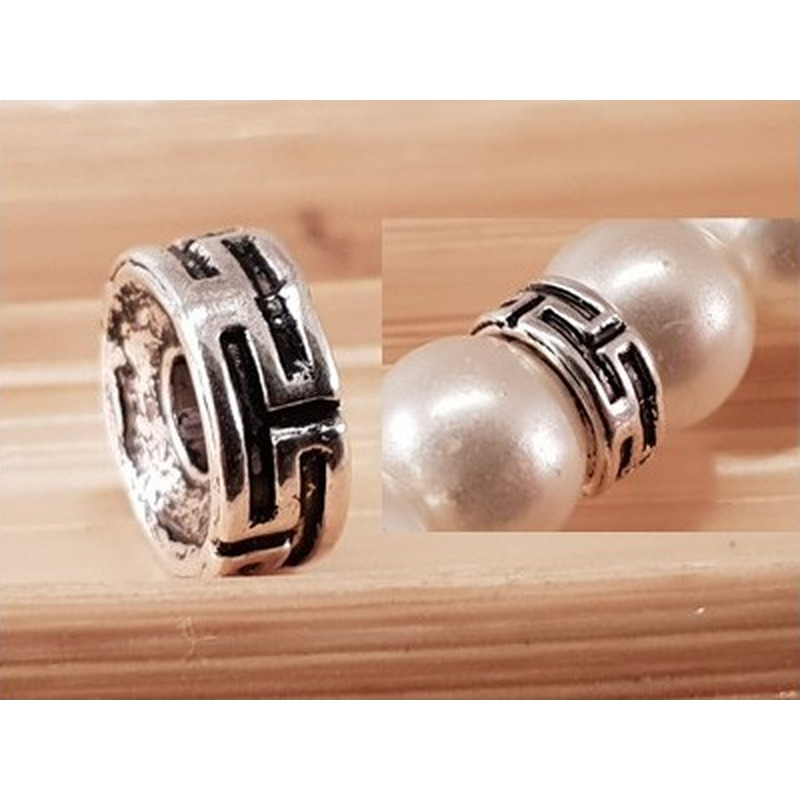 Zwischenteil, Scheibe 7.5x3mm, Metall Tibet Style