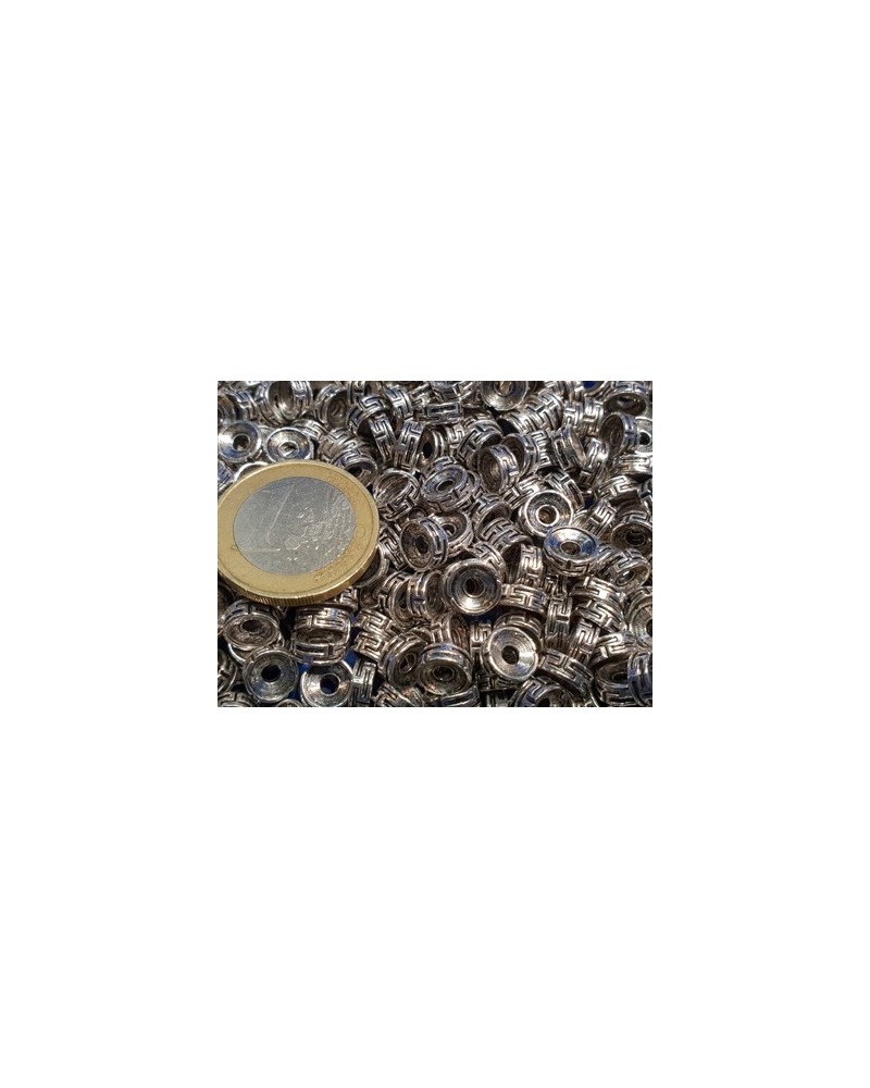 Zwischenteil, Scheibe 7.5x3mm, Metall Tibet Style