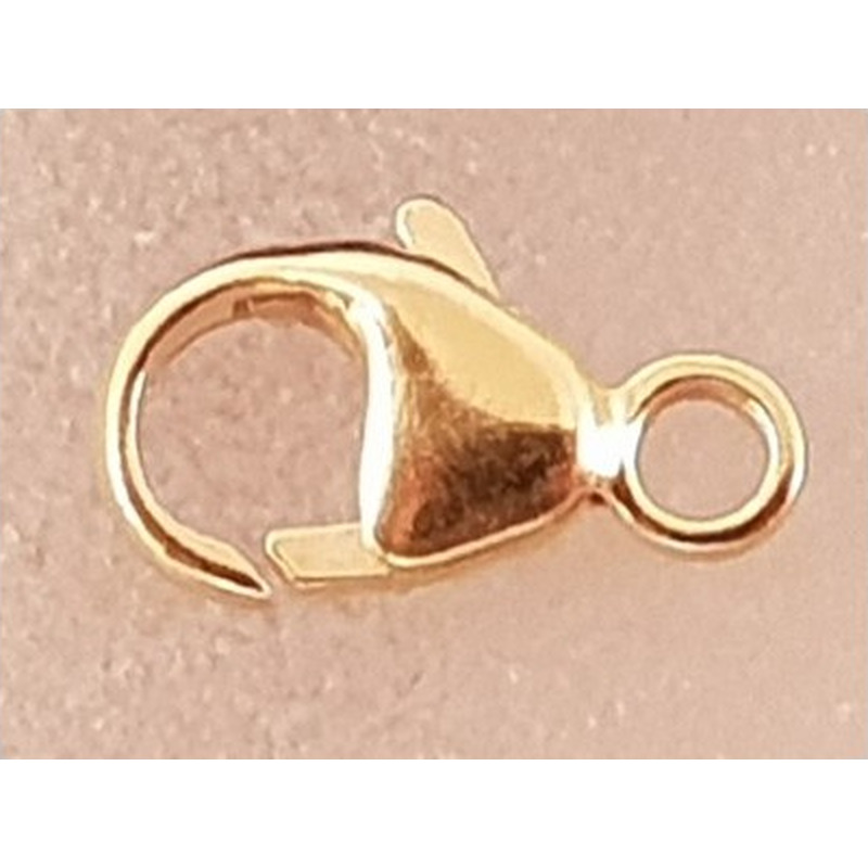 Schliesse 9mm, 925 Silber vergoldet