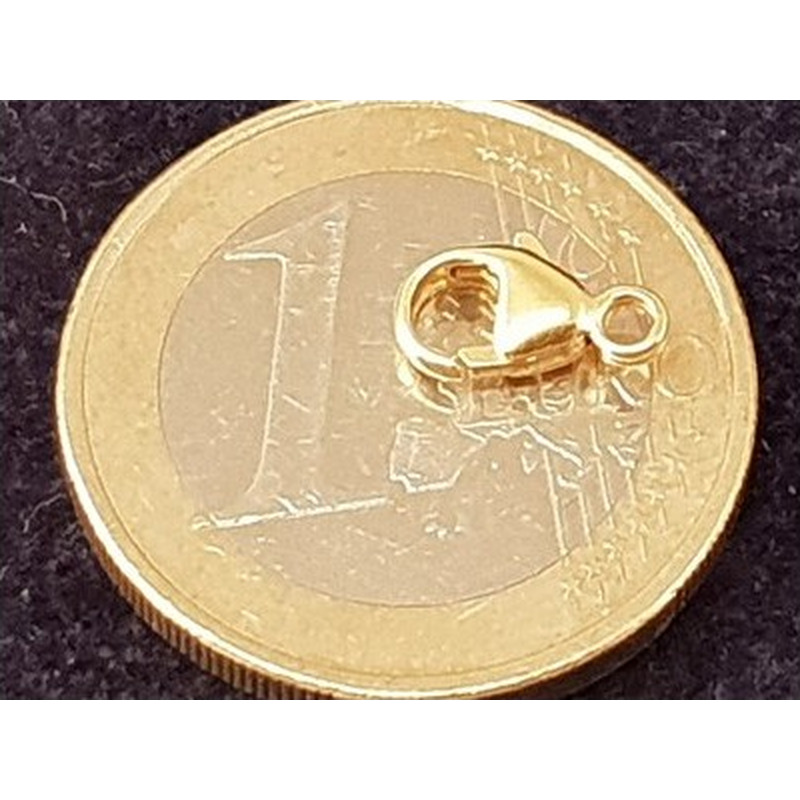 Schliesse 9mm, 925 Silber vergoldet