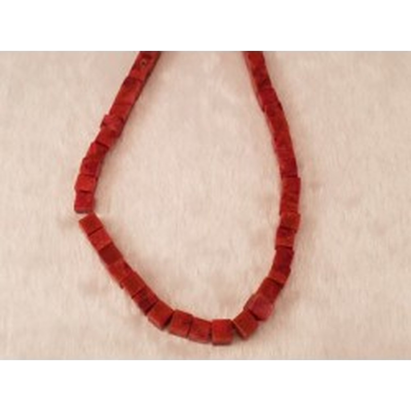 Schaumkoralle Kette 8x8mm 2