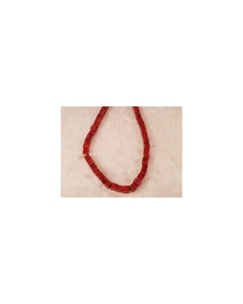 Schaumkoralle Kette 8x8mm