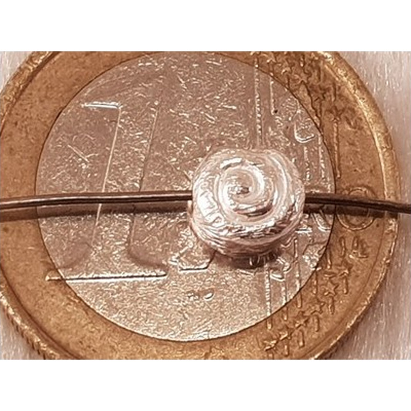 Zwischenteil, Schnecke 6mm, 925 Silber