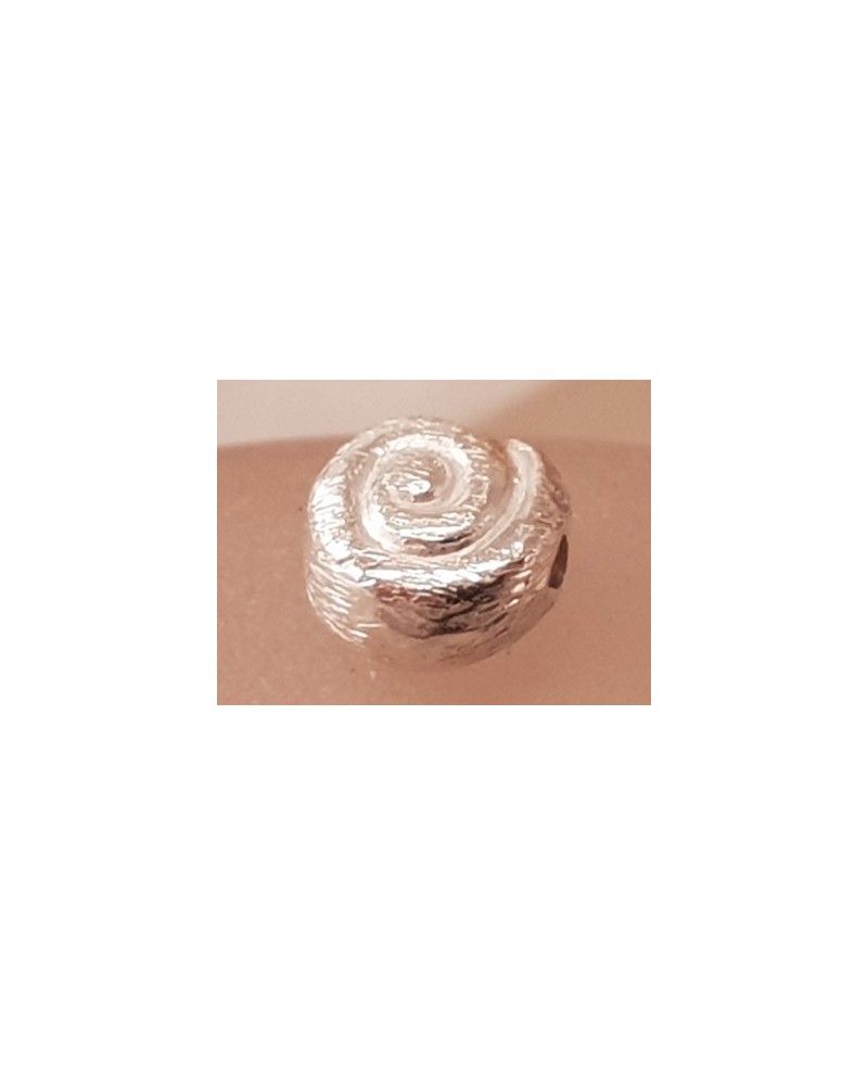 Zwischenteil, Schnecke 6mm, 925 Silber