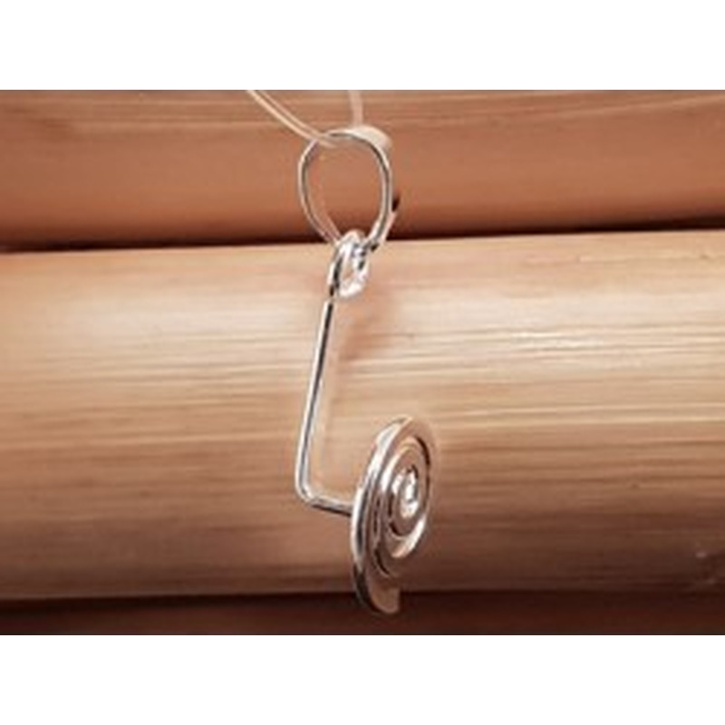 Donuthalter 24mm, Messing versilbert 2