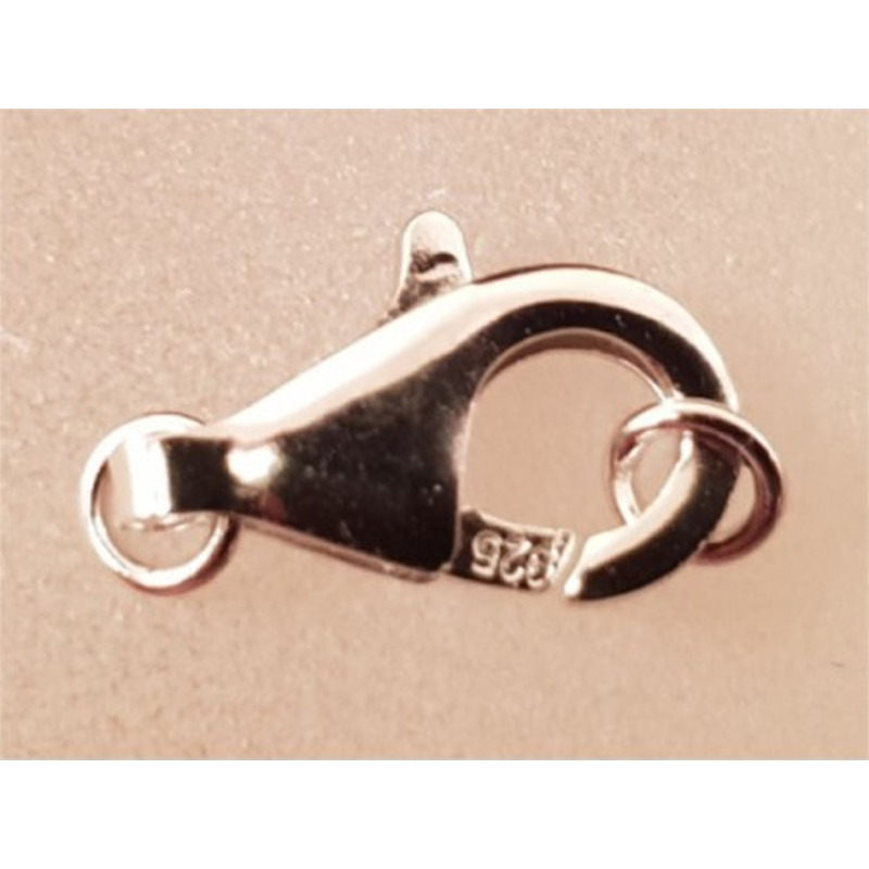 Schliesse 13mm, 925 Silber rhodiniert