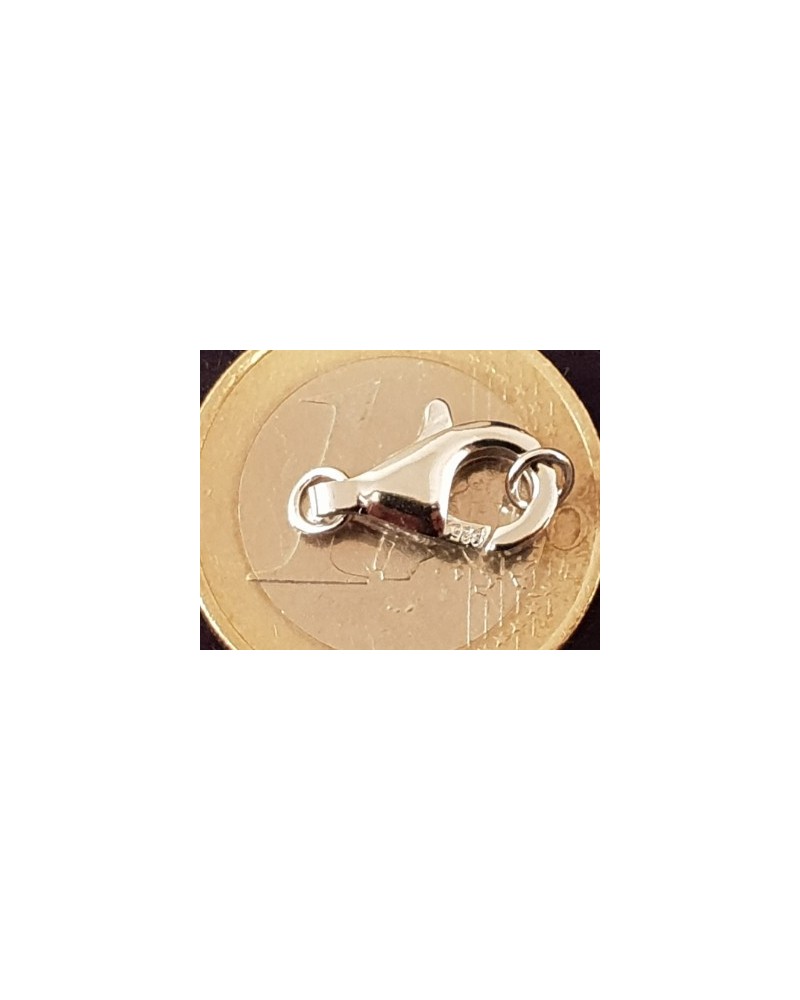 Schliesse 13mm, 925 Silber rhodiniert