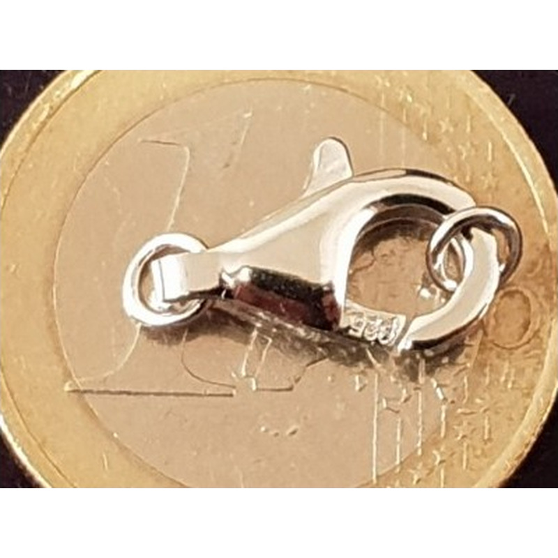 Schliesse 13mm, 925 Silber rhodiniert