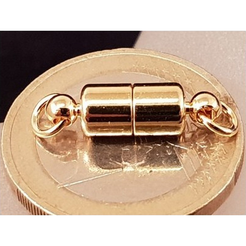 Magnetschliesse 5x16mm vergoldet, geklebt