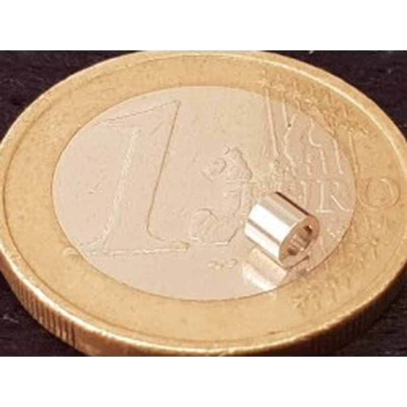 Zwischenteil, Zylinder 3x2mm, Edelstahl 2