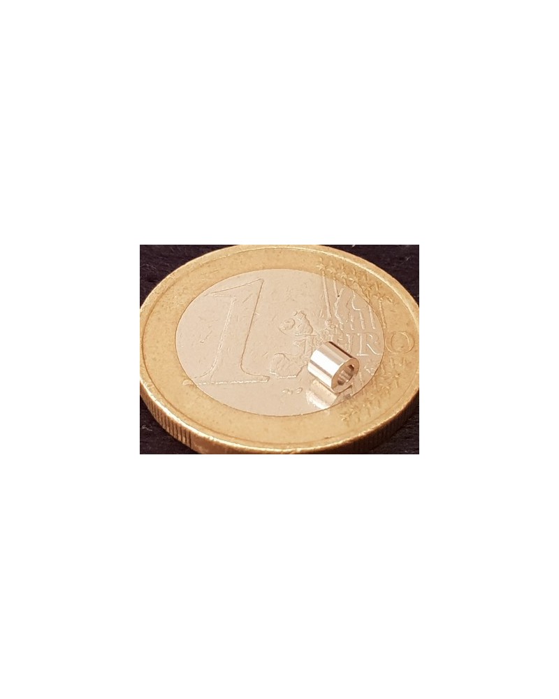 Zwischenteil, Zylinder 3x2mm, Edelstahl