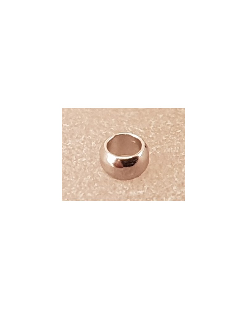 Zwischenteil, Perle 2.5x1.5mm, Edelstahl