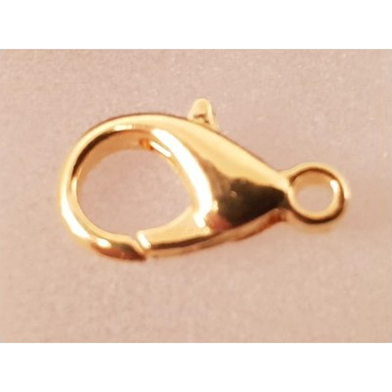 Karabiner 14mm Messing vergoldet