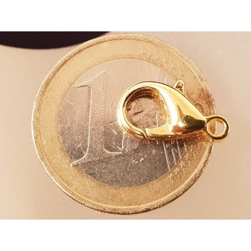 Karabiner 14mm Messing vergoldet
