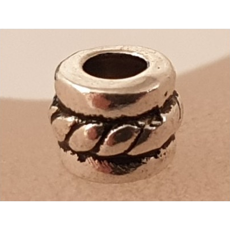 Zwischenteil 5x4mm, Metall silberfarben