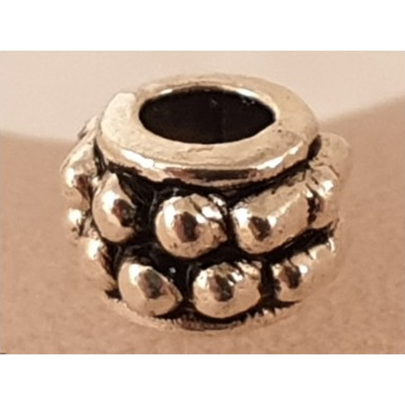 Zwischenteil 6x5mm, Metall silberfarben