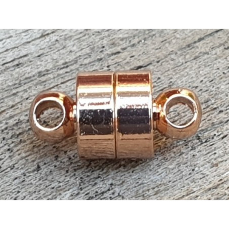 Magnetschliesse 6x12mm rosegoldfarben., geklebt
