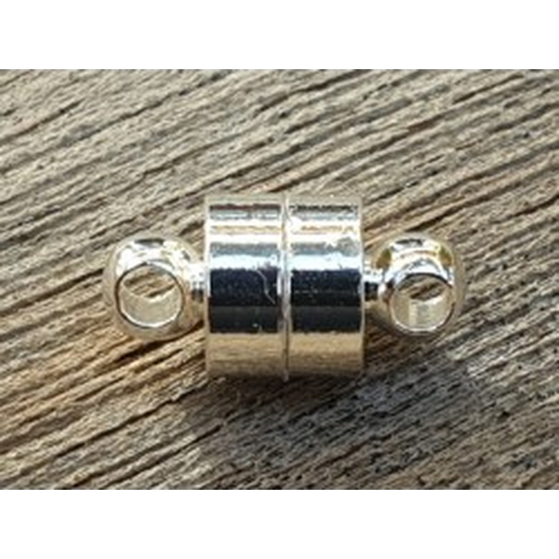 Magnetschliesse 6x12mm silberfarben., geklebt