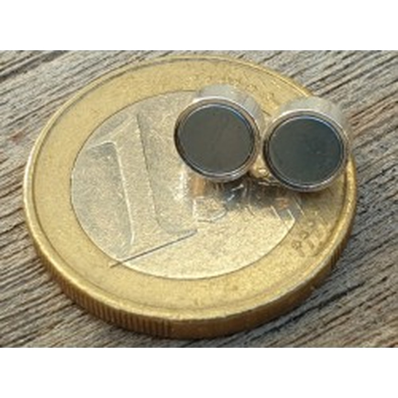 Magnetschliesse 6x12mm silberfarben., geklebt 2