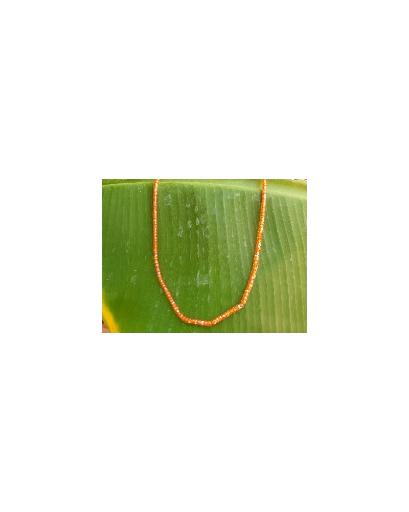 Zirkonkette-stark funkelnd-facettiert 3x2mm