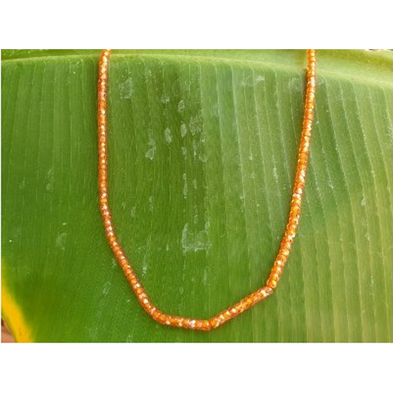 Zirkonkette-stark funkelnd-facettiert 3x2mm