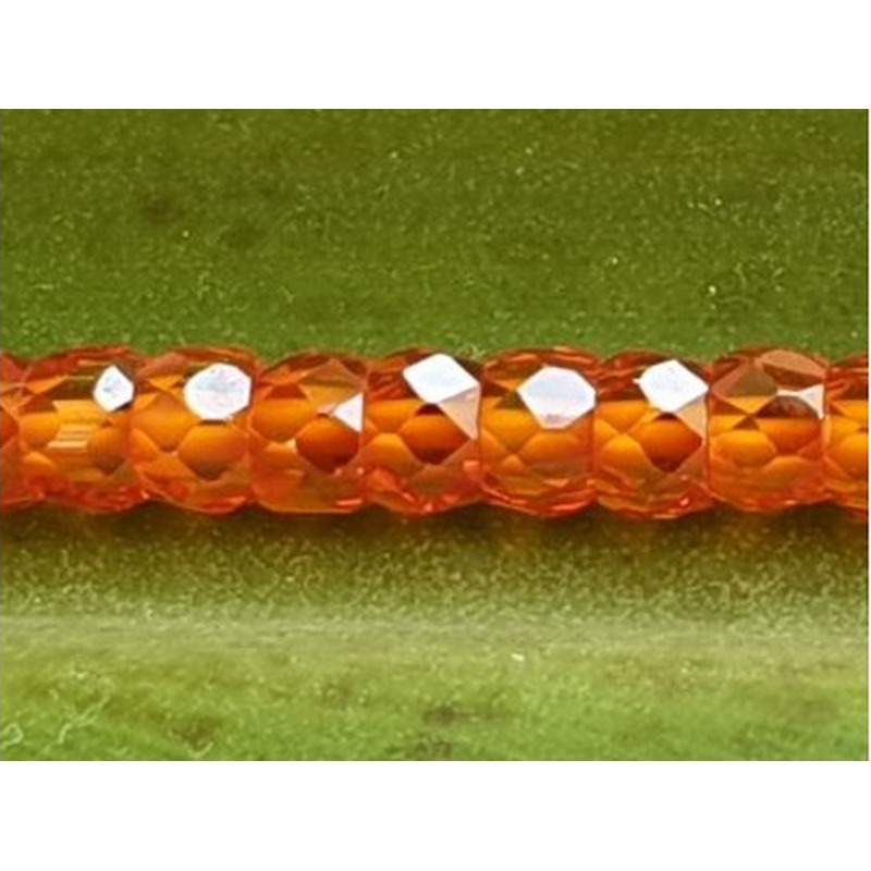 Zirkonkette-stark funkelnd-facettiert 3x2mm