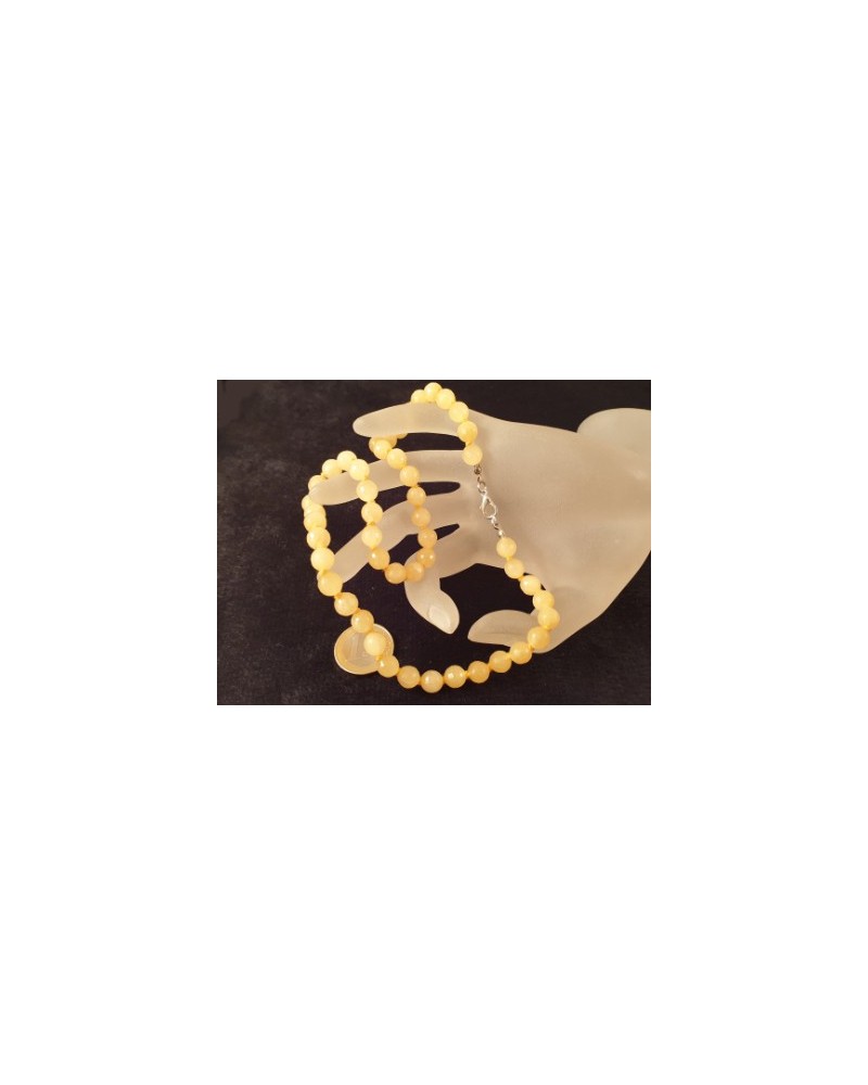 Calcitkette facettiert 8/48