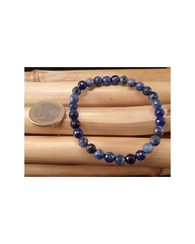 Sodalith 6mm facettiert Armband