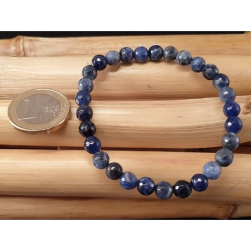 Sodalith 6mm facettiert Armband