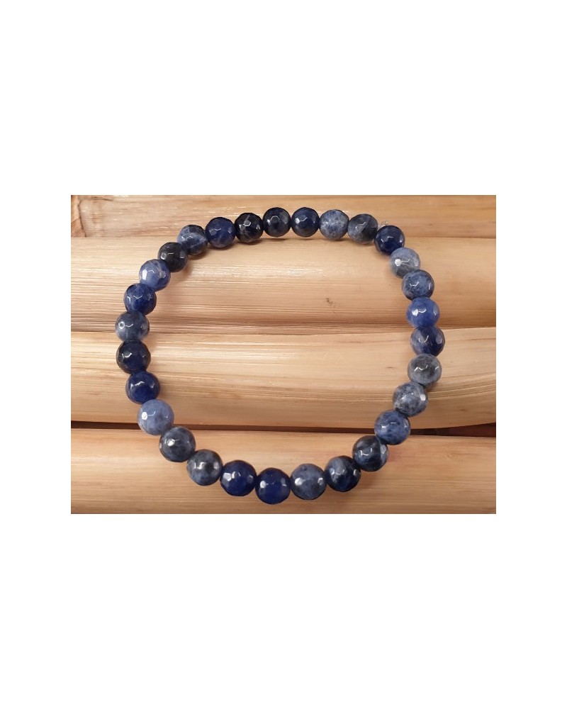 Sodalith 6mm facettiert Armband